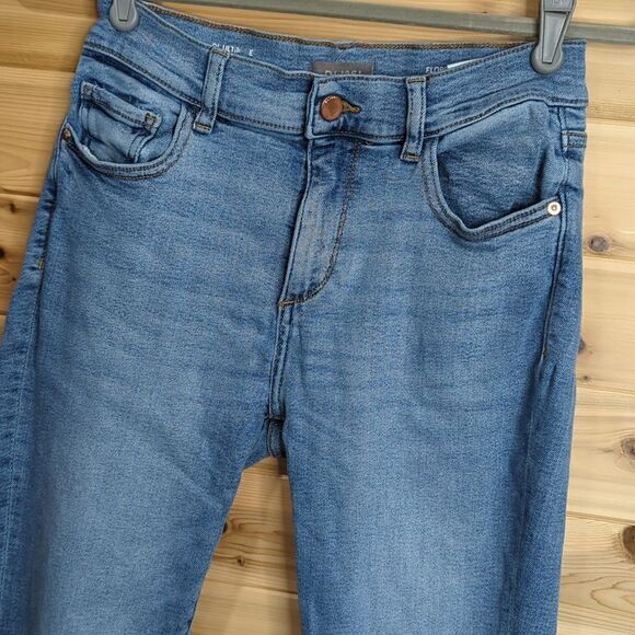 DL1961 Womens Jeans 28 Blue Florence Skinny Light Wash 26.5" Inseam - Picture 2 of 10